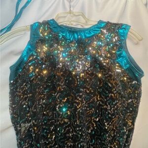 Sparkling Sequin Kids Dance Costume